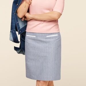 Talbots COTTON SEERSUCKER A-LINE SKIRT size 2 NWT